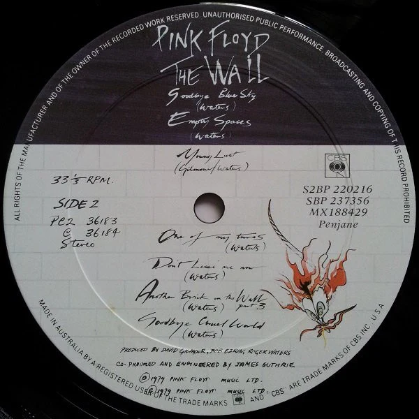 Pink Floyd – The Wall (VG/VG) – 2xLP, AU 1979 - Image 4