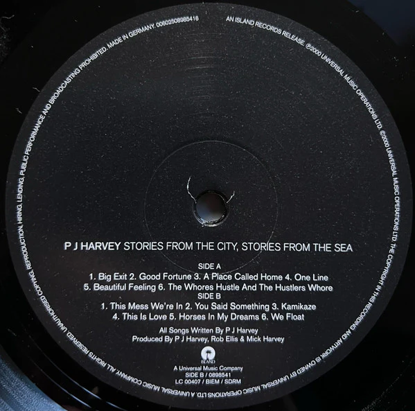 PJ Harvey – Stories From The City, Stories From The Sea (E/VG+) – LP, Worldwide 2021 - Image 4