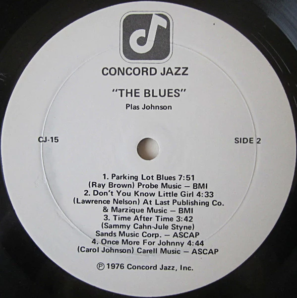 Plas Johnson – The Blues (VG+/VG+) – LP, US 1976 - Image 4