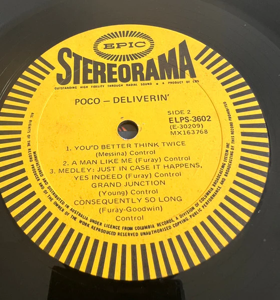 Poco – Deliverin' (VG+/VG) – LP, AU - Image 4