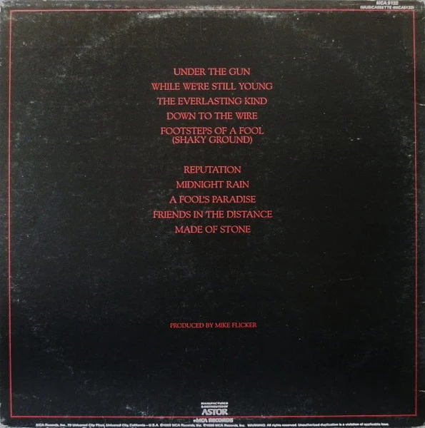 Poco – Under The Gun (E/VG+) – LP, AU 1980 - Image 2