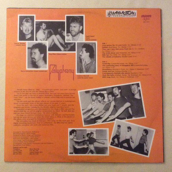 Polyphony – Polyphony (E/VG+) – LP, AU 1984 - Image 3