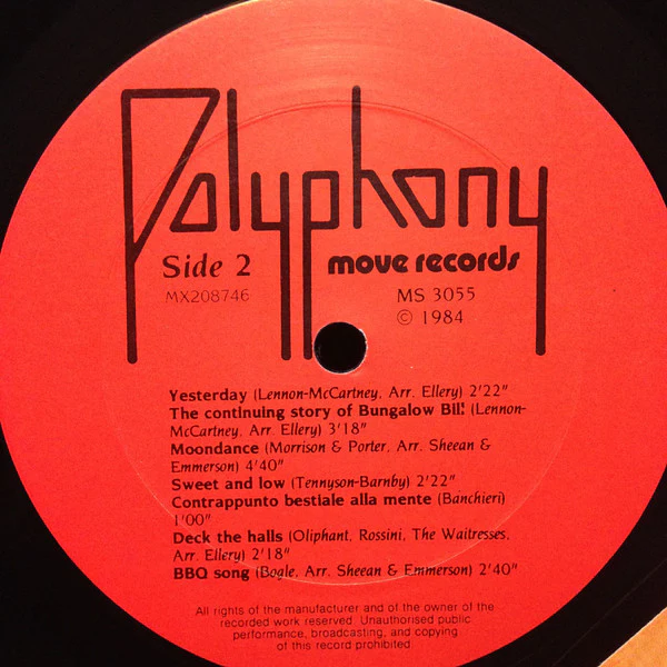 Polyphony – Polyphony (E/VG+) – LP, AU 1984 - Image 7