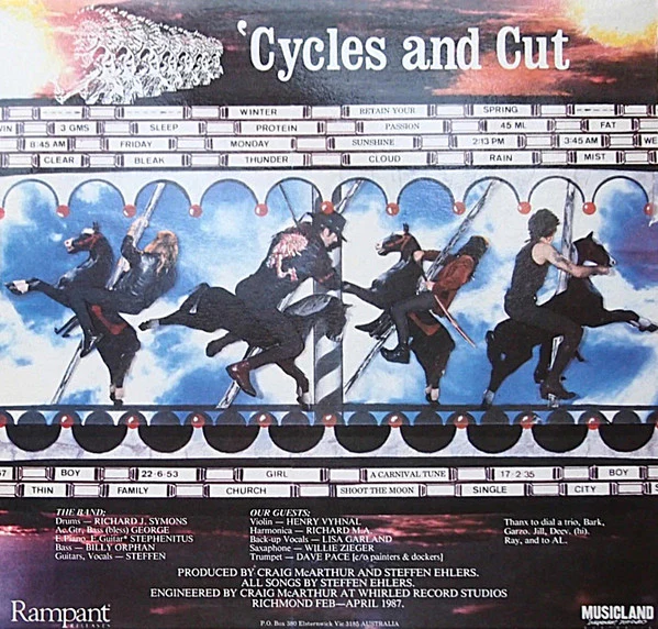 Pontiac Conspiracy – `Cycles And Cut´ (E/VG+) – LP, AU 1988 - Image 2