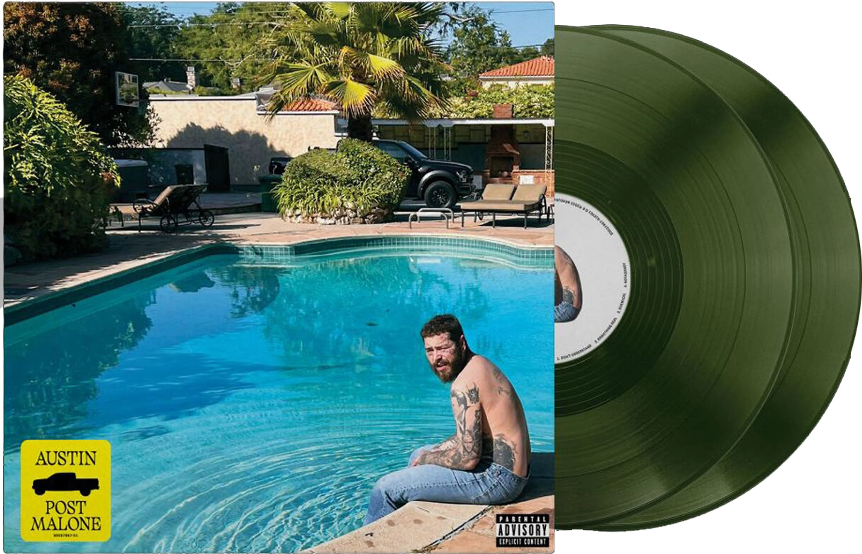 Post Malone – Austin (2xLP, Green vinyl) - Image 2