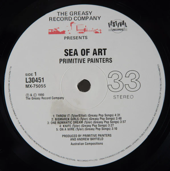 Primitive Painters – Sea Of Art (VG+/VG+) – LP, AU 1990 - Image 3