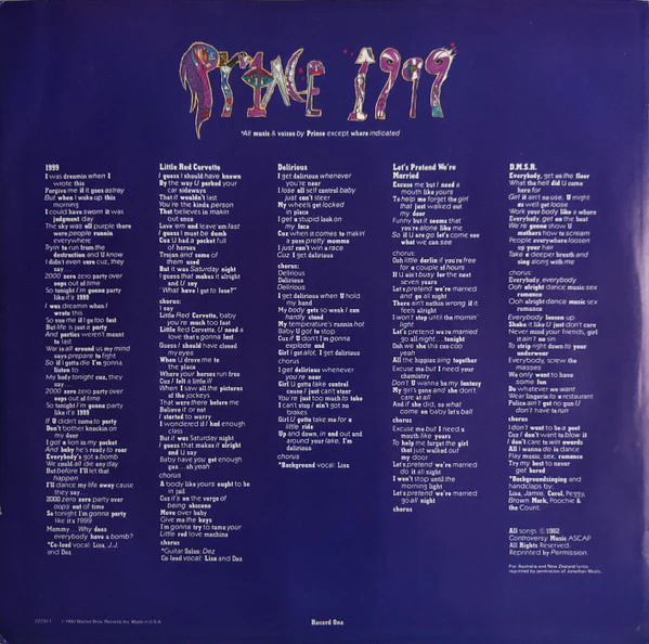 Prince – 1999 (VG+/VG+) – 2xLP, AU 1982 - Image 8