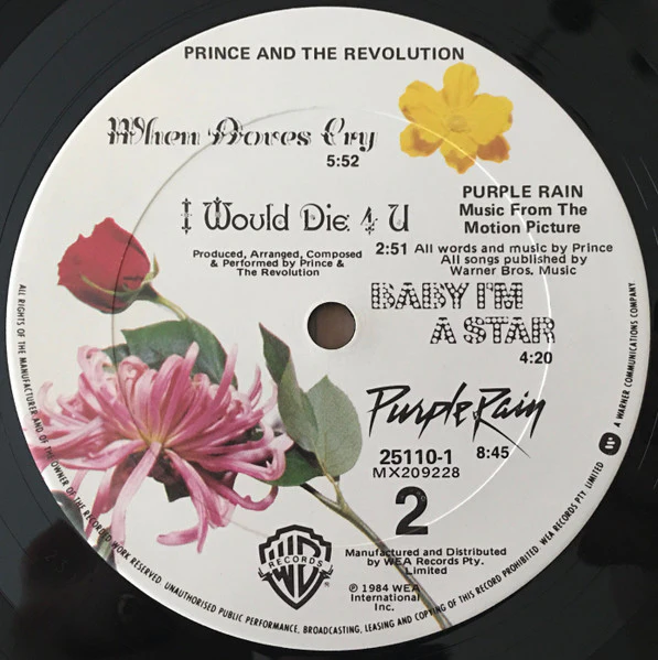 Prince And The Revolution – Purple Rain (VG+/VG) – LP, AU 1984 - Image 4
