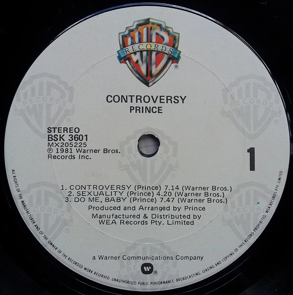 Prince – Controversy (VG/VG+) – LP, AU - Image 3