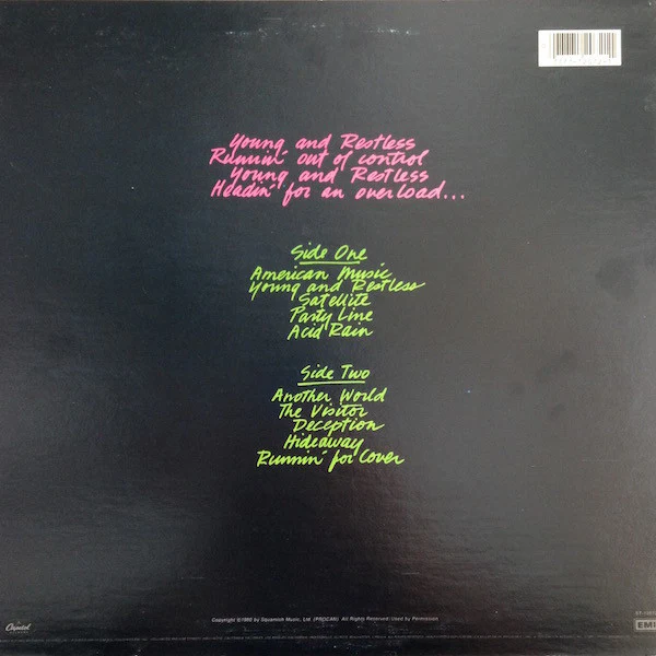 Prism – Young And Restless (VG+/VG+) – LP, US 1980 - Image 2