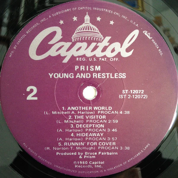 Prism – Young And Restless (VG+/VG+) – LP, US 1980 - Image 4