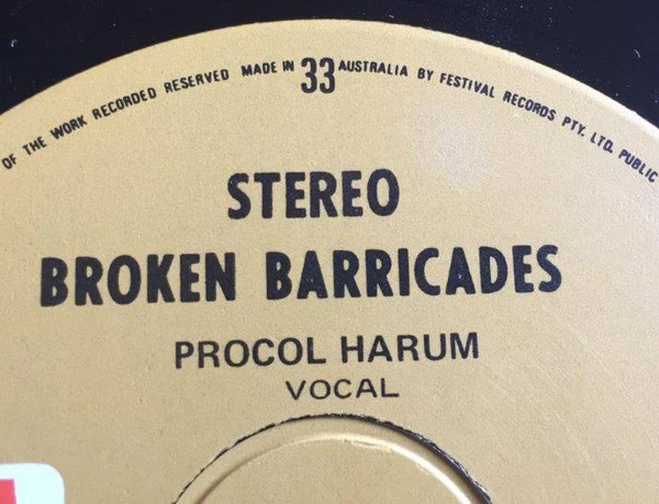 Procol Harum – Broken Barricades (VG+/VG) – LP, AU 1971 - Image 8