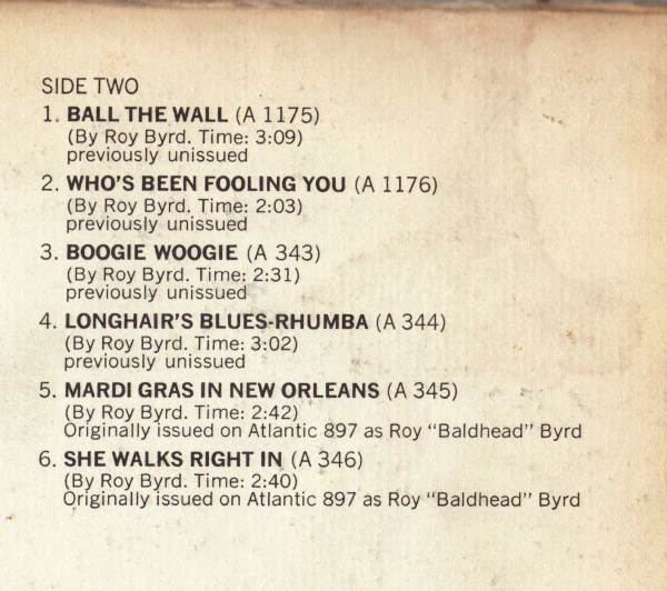 Professor Longhair – New Orleans Piano (VG+/VG+) – LP, US 1972 - Image 10