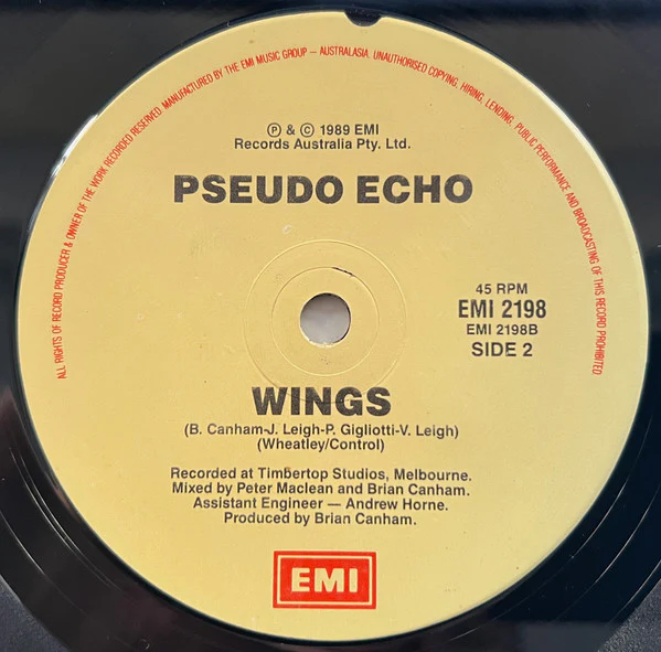 Pseudo Echo – Over Tomorrow (E/E) – 7", AU 1989 - Image 4