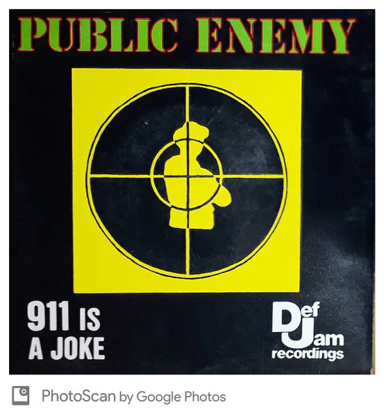 Public Enemy – 911 Is A Joke (VG+/VG) – 7", AU 1990