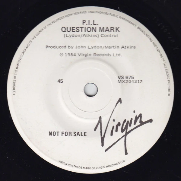 Public Image Limited – Bad Life (VG+/Generic) – 7", AU 1984 - Image 2