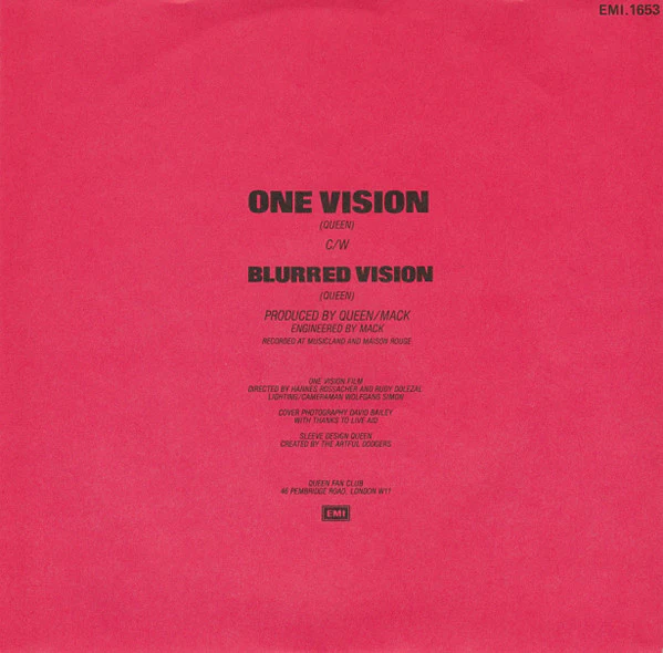 Queen – One Vision (E/VG+) – 7", AU 1985 - Image 6