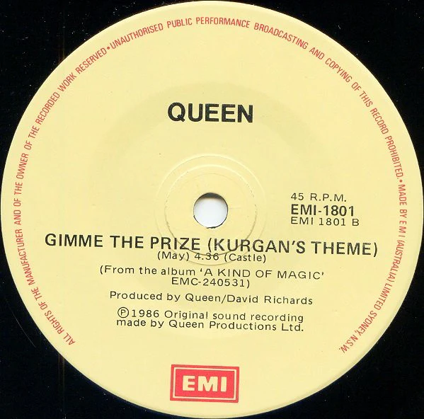 Queen – Princes Of The Universe (VG+/E) – 7", AU 1986 - Image 4