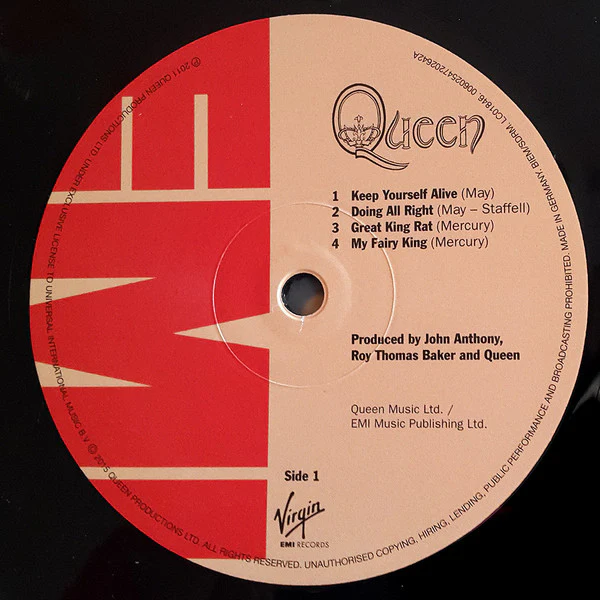Queen – Queen (VG+/VG+) – LP, UK 2015 - Image 3
