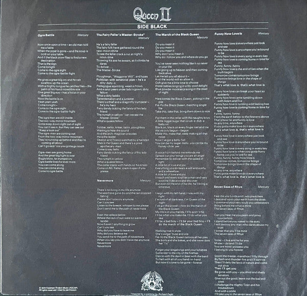 Queen – Queen II (VG+/VG) – LP, US - Image 6