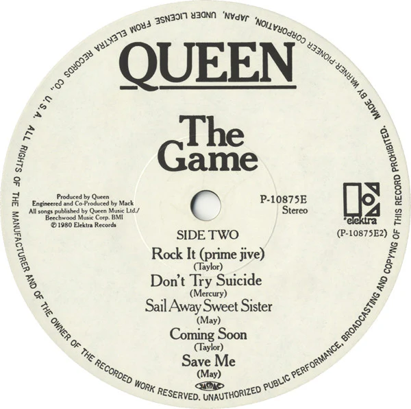 Queen – The Game (VG+/VG+) – LP, JP 1980, With OBI - Image 4