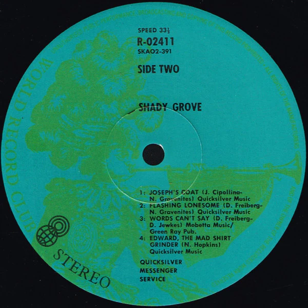 Quicksilver Messenger Service – Shady Grove (G+/VG) – LP, AU 1976 - Image 4
