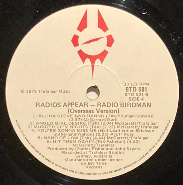 Radio Birdman – Living Eyes/ Radios Appear (Overseas Version) (VG/VG+) – 2xLP, AU 1985 - Image 6