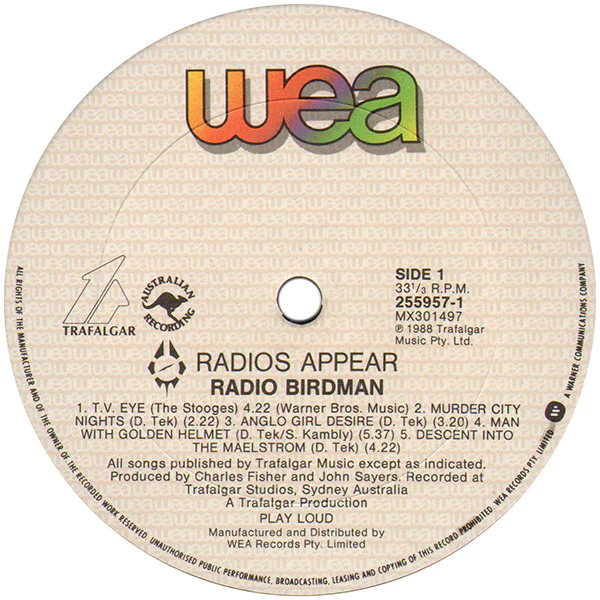 Radio Birdman – Radios Appear (VG/VG+) – LP, AU 1989 - Image 3
