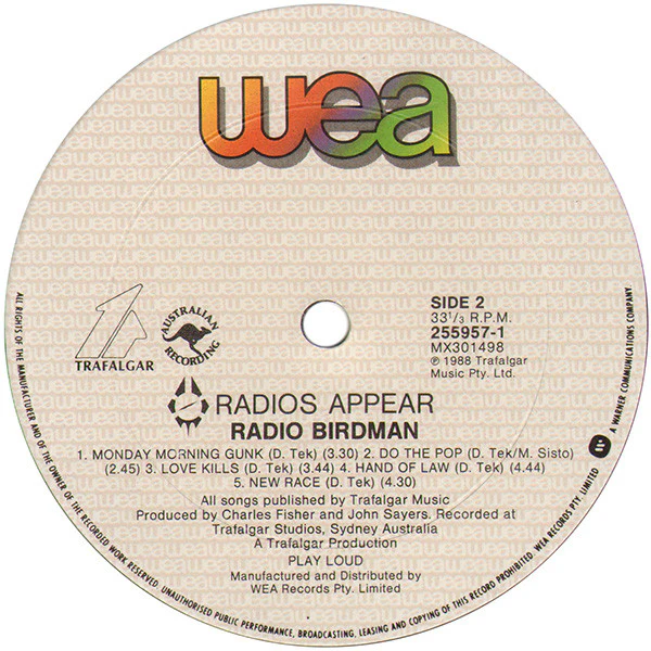 Radio Birdman – Radios Appear (VG/VG+) – LP, AU 1989 - Image 4
