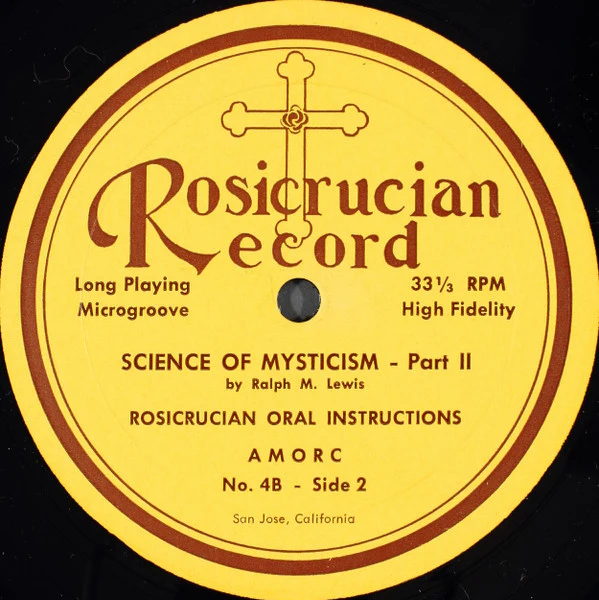 Ralph M. Lewis – The Science Of Mysticism (VG+/VG+) – LP, US 1967 - Image 4