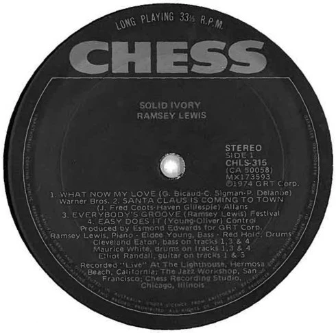 Ramsey Lewis – Solid Ivory (VG+/VG+) – LP, AU 1974 - Image 3