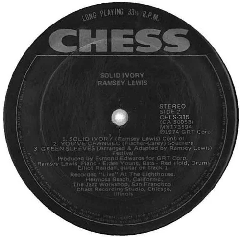 Ramsey Lewis – Solid Ivory (VG+/VG+) – LP, AU 1974 - Image 4