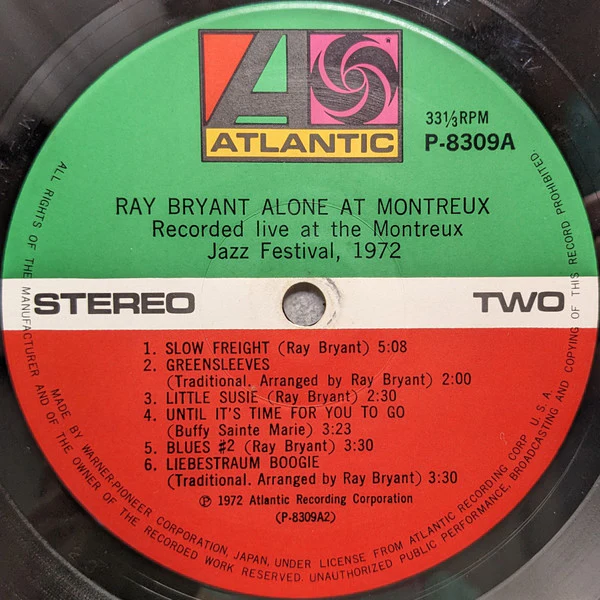 Ray Bryant – Alone At Montreux (NM/VG+) – LP, JP 1973, No OBI - Image 5