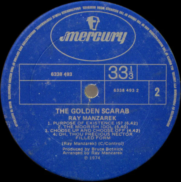 Ray Manzarek – The Golden Scarab (VG/VG+) – LP, AU 1974 - Image 5