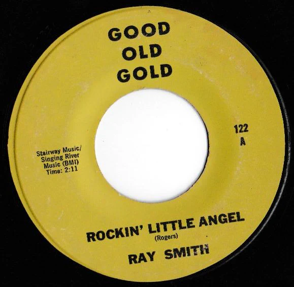 Ray Smith, McKinley Travis – Rockin' Little Angel / Baby Is There Something On Your Mind (VG+/Generic) – 7", US - Image 2
