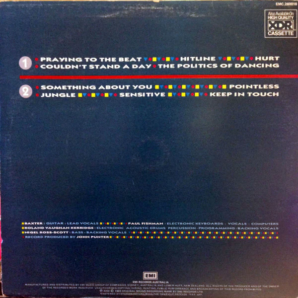 Re-Flex – The Politics Of Dancing (VG+/VG+) – LP, AU 1983 - Image 2