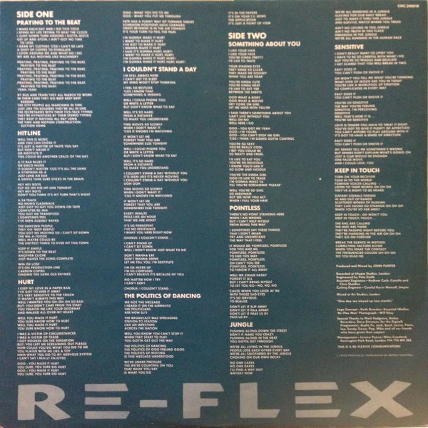 Re-Flex – The Politics Of Dancing (VG+/VG+) – LP, AU 1983 - Image 3