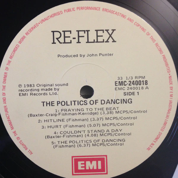 Re-Flex – The Politics Of Dancing (VG+/VG+) – LP, AU 1983 - Image 5