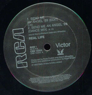 Real Life – Send Me An Angel '89 (VG/VG+) – 12", AU 1989 - Image 2