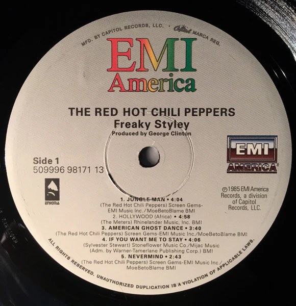 Red Hot Chili Peppers – Freaky Styley (VG+/E) – LP, US 2009 - Image 3