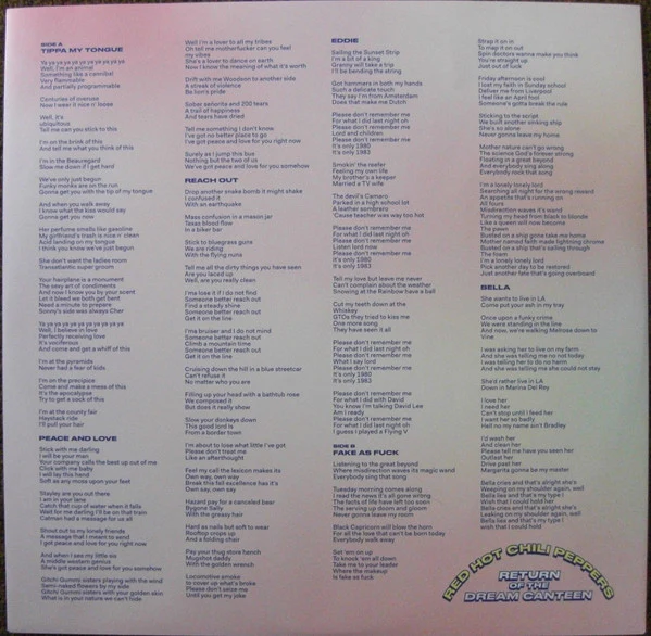 Red Hot Chili Peppers – Return Of The Dream Canteen (VG+/VG+) – 2xLP, EU 2022 - Image 7