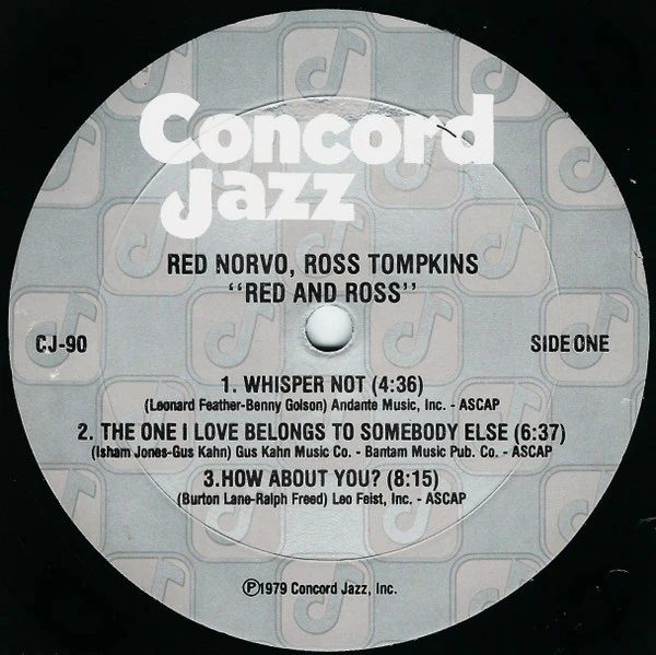 Red Norvo, Ross Tompkins – Red & Ross Recorded Live January 1979 (VG+/VG+) – LP, US 1979 - Image 3
