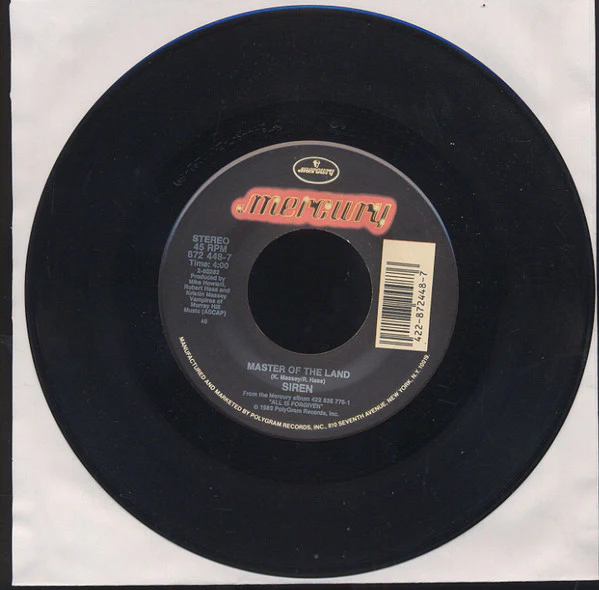 Red Siren – All Is Forgiven (VG+/VG+) – 7", US 1989 - Image 4