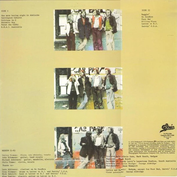 Redgum – If You Don't Fight You Lose (VG+/VG) – LP, AU 1981 - Image 2