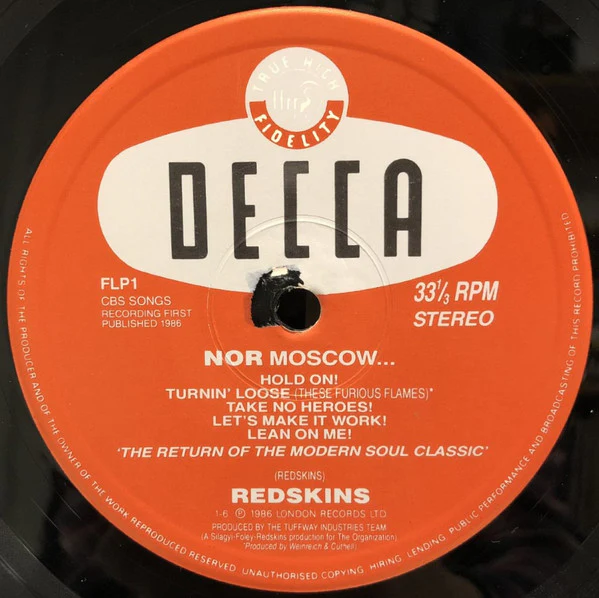 Redskins – Neither Washington Nor Moscow (VG+/VG+) – LP, UK 1986 - Image 4