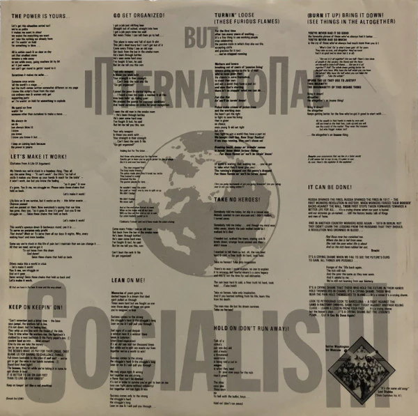 Redskins – Neither Washington Nor Moscow (VG+/VG+) – LP, UK 1986 - Image 5