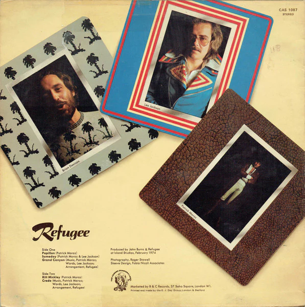 Refugee – Refugee (VG/VG) – LP, UK 1974 - Image 2