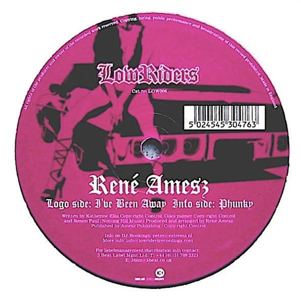 René Amesz – I've Been Away / Phunky (VG/Generic)