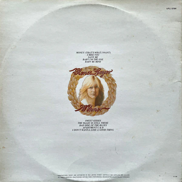 Renee Geyer – Winner (VG+/VG+) – LP, AU 1978 - Image 2