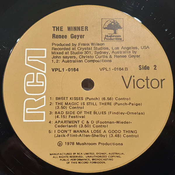 Renee Geyer – Winner (VG+/VG+) – LP, AU 1978 - Image 6